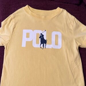 Excellent condition Polo by Ralph Lauren boys Yellow Logo Tee